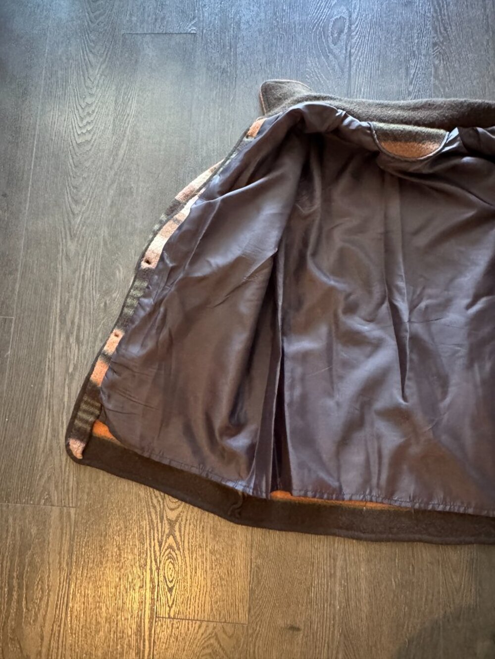 VINTAGE cozy autumn fall duffle duffel coat cute size small - Picture 7 of 9